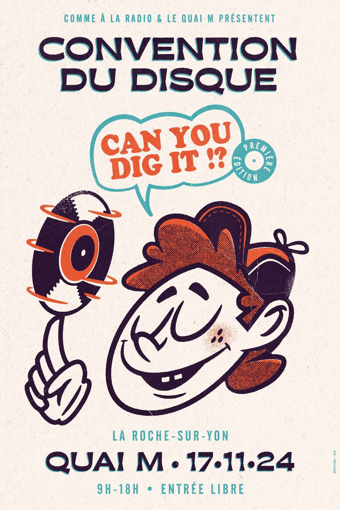 Affiche de la convention du disque "Can you dig it ?"