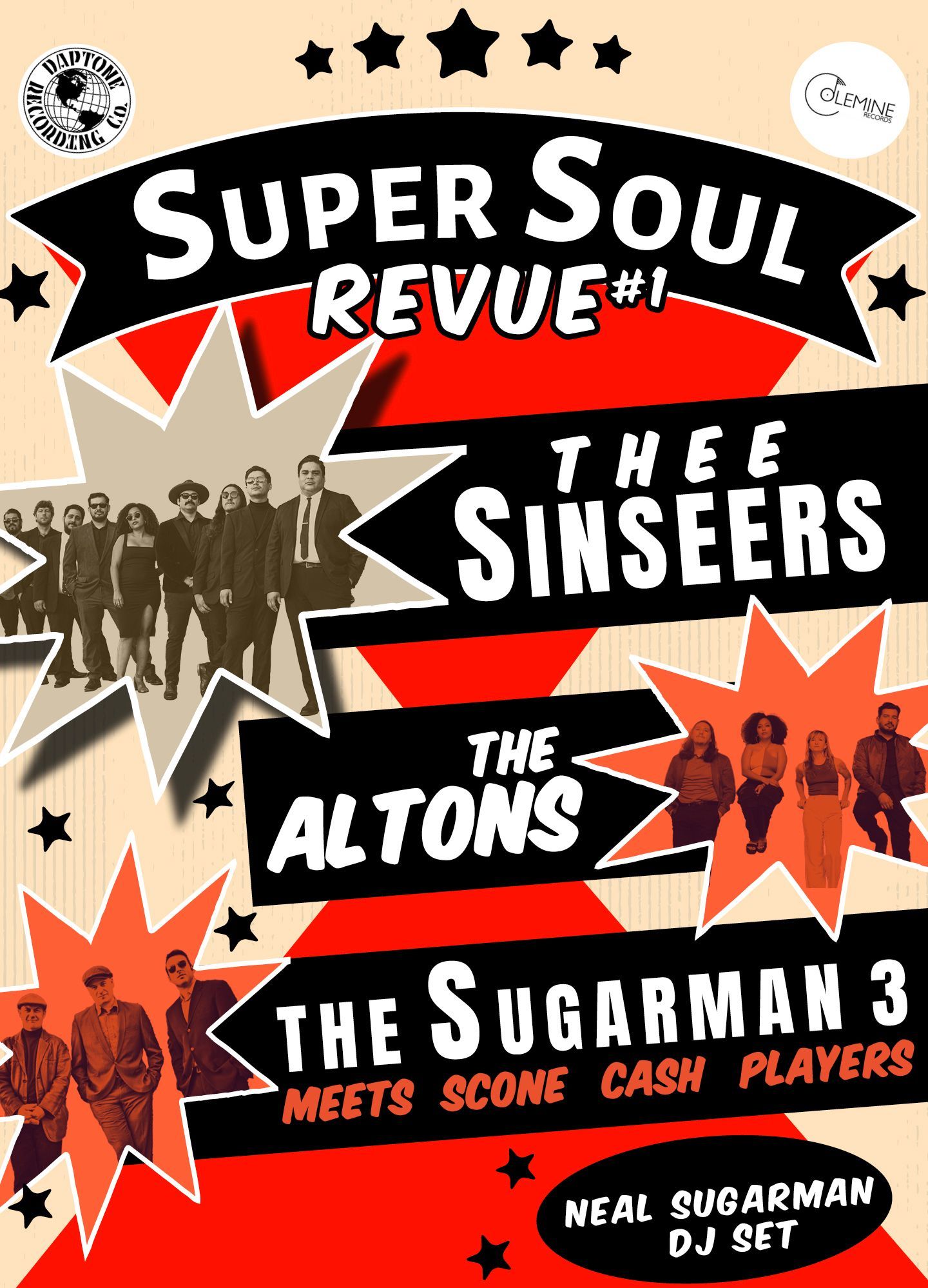 Affiche pour la soirée Super Soul Revue au Quai M