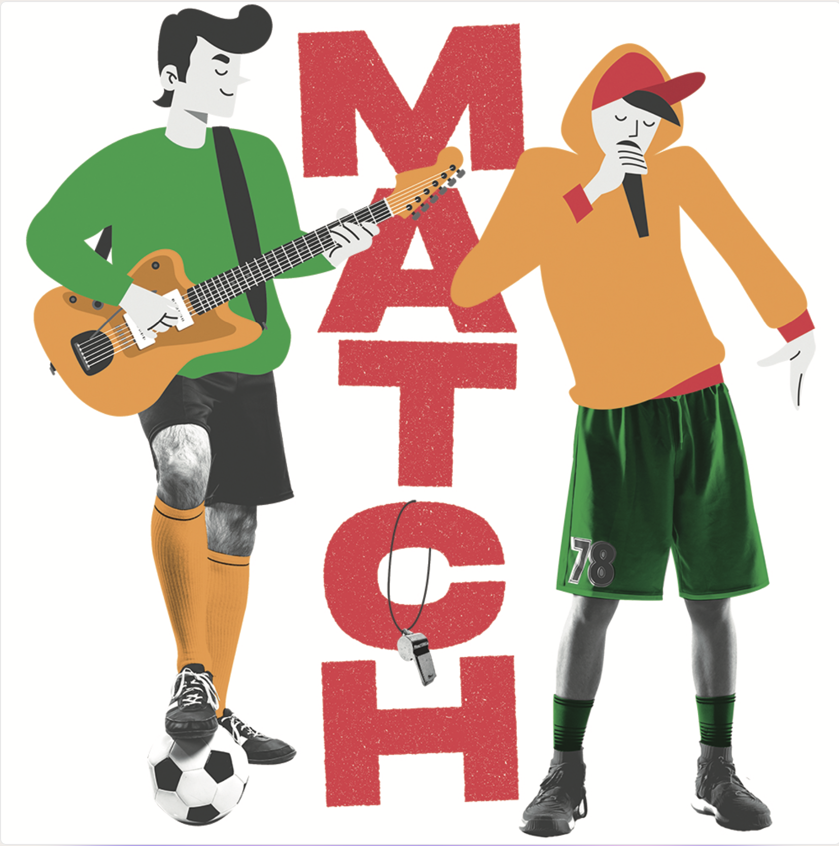 Visuel de l'affiche du concert jeune public "Match!"